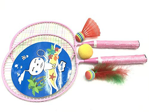 Badminton Racket for Children 1 Pair, Nylon Alloy Durable Badminton Racquet Set for Kids Indoor/Outdoor Sport Game（Including 4 Badminton and 2 Table Tennis） - 6