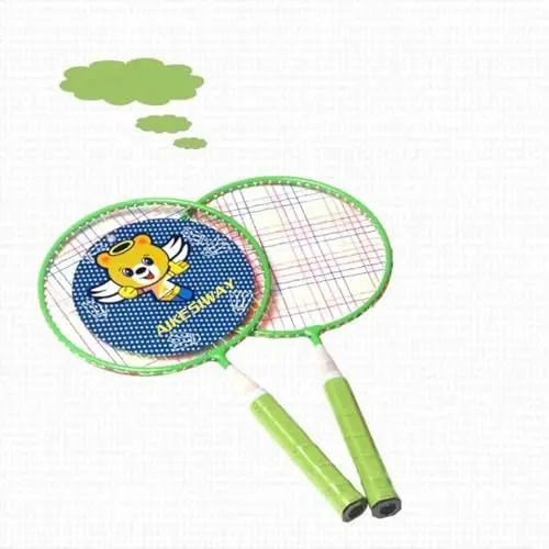 Badminton Racket for Children 1 Pair, Nylon Alloy Durable Badminton Racquet Set for Kids Indoor/Outdoor Sport Game（Including 4 Badminton and 2 Table Tennis） - 5