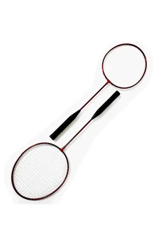 Badminton Racket Set 2 Racquets 1 Shuttlecock - 4