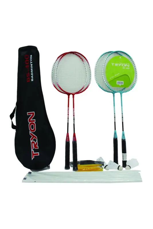 Badminton Racket Set with Net Included - 1