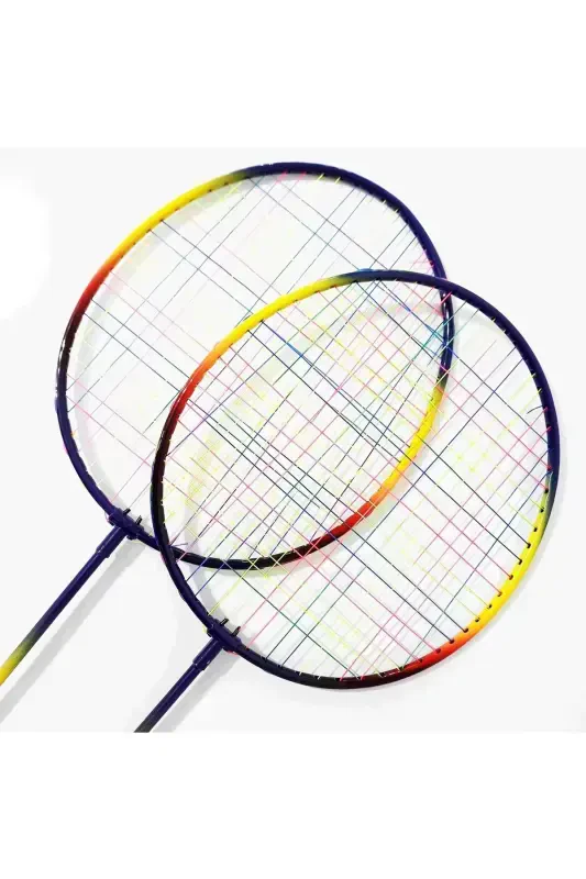 Badminton Raket Seti 2 Raket 1 Top-Karışık - 3