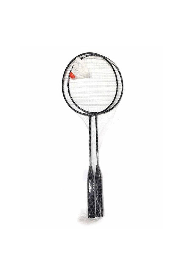 Badminton raketka o'yin to'plami 2 ta raket bilan birga o'yin to'pi sovg'a temir tutqichli yumshoq to'r - 2