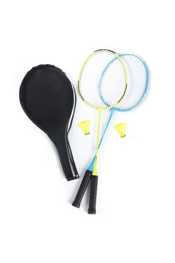 Badminton Set 2 Racquets Ball And Cover - 1