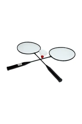 Badminton Set Racket and Ball-Black2 - 1