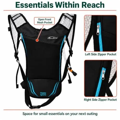 Baen Sendi 2 Pack Hydration Pack with 2L Backpack Water Bladder - Great for Outdoor Sports of Running Hiking Camping Cycling Skiing - Baen sendi (1)