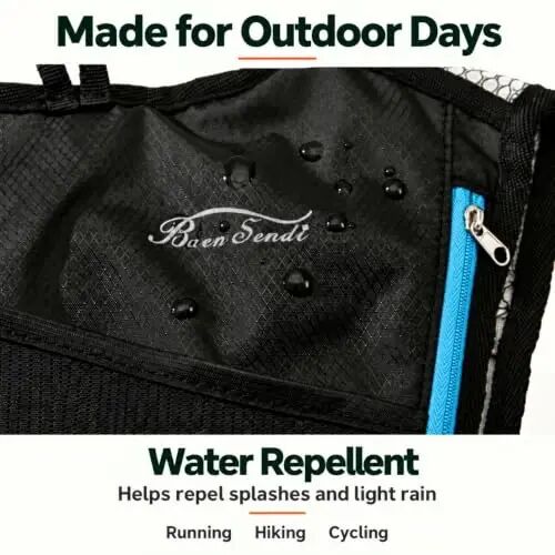 Baen Sendi 2 Pack Hydration Pack with 2L Backpack Water Bladder - Great for Outdoor Sports of Running Hiking Camping Cycling Skiing - 4