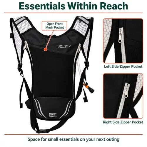 Baen Sendi 2 Pack Hydration Pack with 2L Backpack Water Bladder - Great for Outdoor Sports of Running Hiking Camping Cycling Skiing - Baen sendi (1)