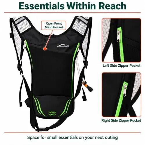 Baen Sendi 2 Pack Hydration Pack with 2L Backpack Water Bladder - Great for Outdoor Sports of Running Hiking Camping Cycling Skiing - Baen sendi (1)
