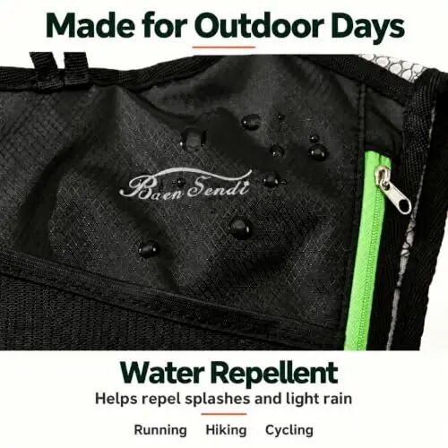 Baen Sendi 2 Pack Hydration Pack with 2L Backpack Water Bladder - Great for Outdoor Sports of Running Hiking Camping Cycling Skiing - 4