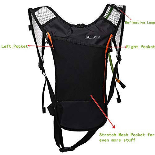 Baen Sendi Hydration Pack with 2L Backpack Water Bladder - Great for Outdoor Sports of Running Hiking Camping Cycling Skiing - 2