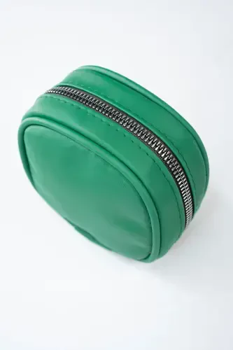 Bag Organizer Mini Makeup Bag - Benetton Green Mini Cosmetic Bag-Green - 3