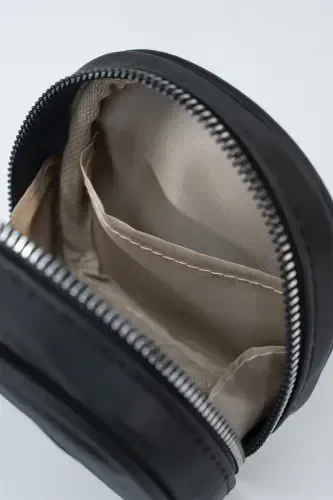 Bag Organizer Mini Makeup Bag - Black Mini Cosmetic Bag - Black - 4