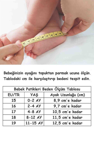 Bağcıklı Beyaz Bebek Ayakkabısı Yeşil - 15