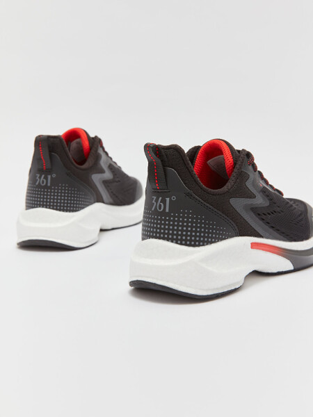 Siyah Bağcıklı Erkek Çocuk Aktif Spor Ayakkabı-Siyah - 10