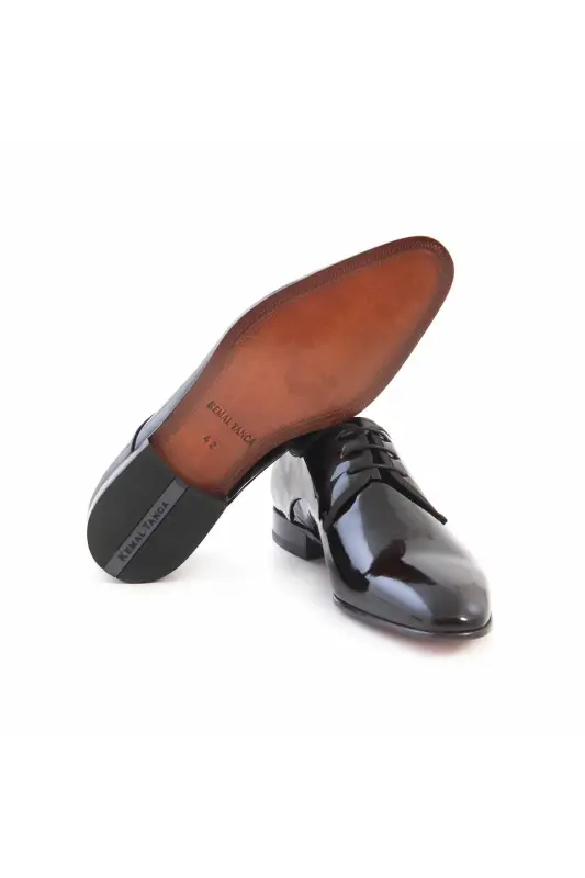 Bağcıklı Erkek Klasik Ayakkabı 700-SIYAH RUGAN - 5