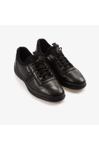 Bağcıklı Erkek Spor & Sneaker Ayakkabı 9779 - Siyah - 3