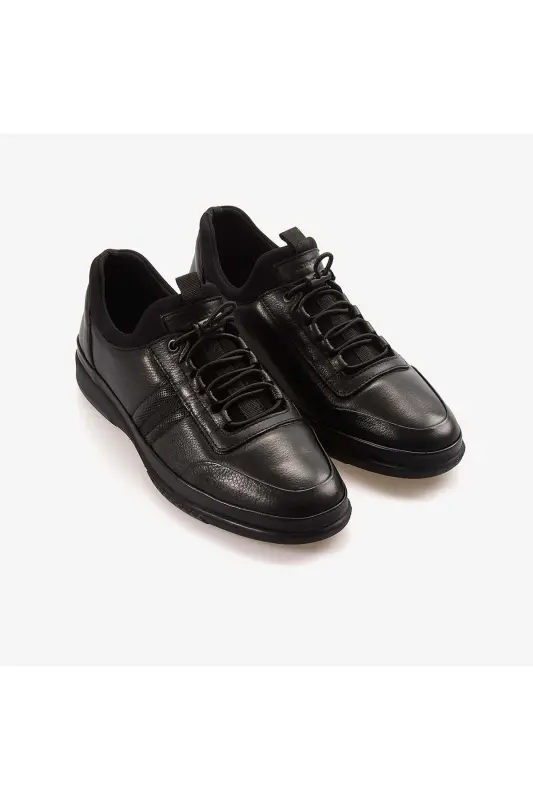 Bağcıklı Erkek Spor & Sneaker Ayakkabı 9779 - Siyah - 3