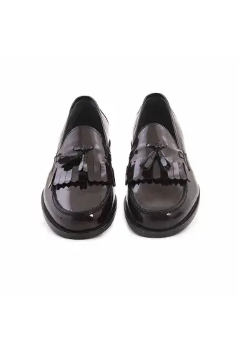 Bağcıksız Erkek Klasik Ayakkabı 0137 - Bordo Acma - 3