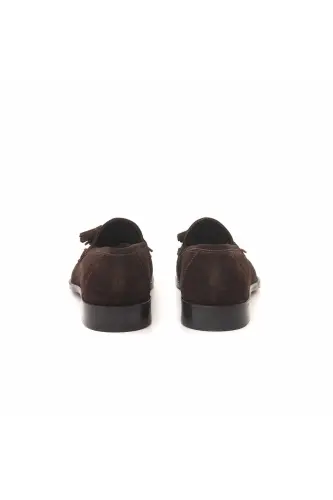 Bağcıksız Erkek Klasik Ayakkabı 0137 - Kahve Suet - 4