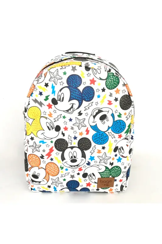 Bage Unisex Детский Молодежный Рюкзак С Рисунком Микки Мауса, Сумка Для Детского Сада - Белый С Рисунком - 1