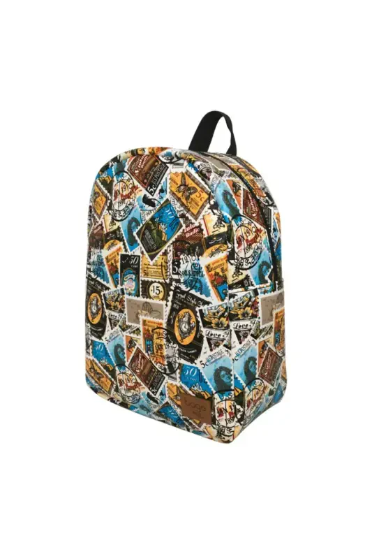 Bage Unisex Детский Подростковый Винтажный Рюкзак с Рисунком - Разноцветный - 1