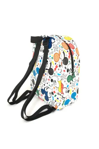 Bage Unisex Kids Young Mickey Mouse Patterned Backpack Kindergarten Bag-White Patterned - 3
