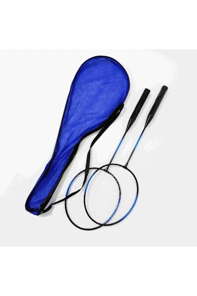 Bagged Badminton Set 2 Rackets 1 Ball Badminton Set Blue Color - CAN SPORTS (1)