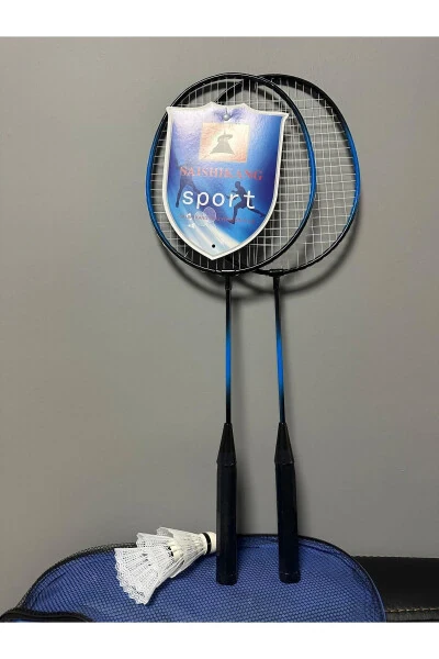 Bagged Badminton Set 2 Rackets 1 Ball Badminton Set Blue Color - 4