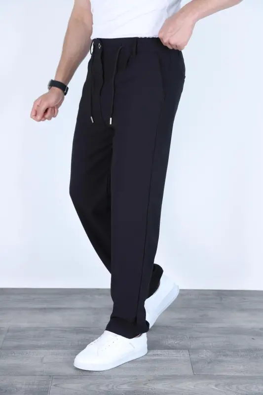 Baggy erkaklar shim - Baggy qora shim - GOLDEN TOPTAN