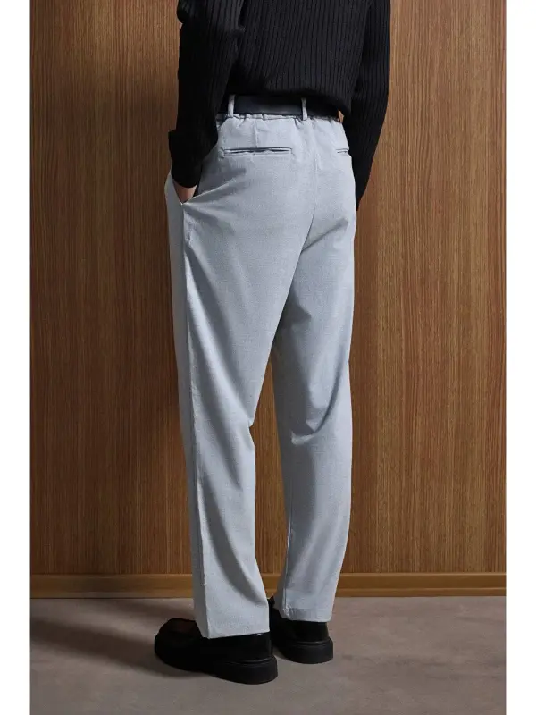 Baggy Fit Kumaş Erkek Pantolon Gri-Gri - LC WAIKIKI