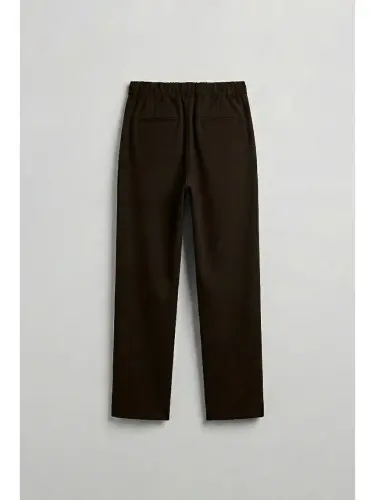 Kahverengi Baggy Fit Kumaş Erkek Pantolon Kahve-Kahverengi - LC WAIKIKI (1)