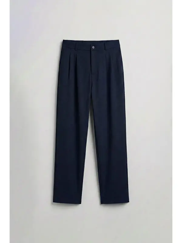 Baggy Fit Мужские Брюки из Ткани Темно-синий-Темно-синий - LC WAIKIKI