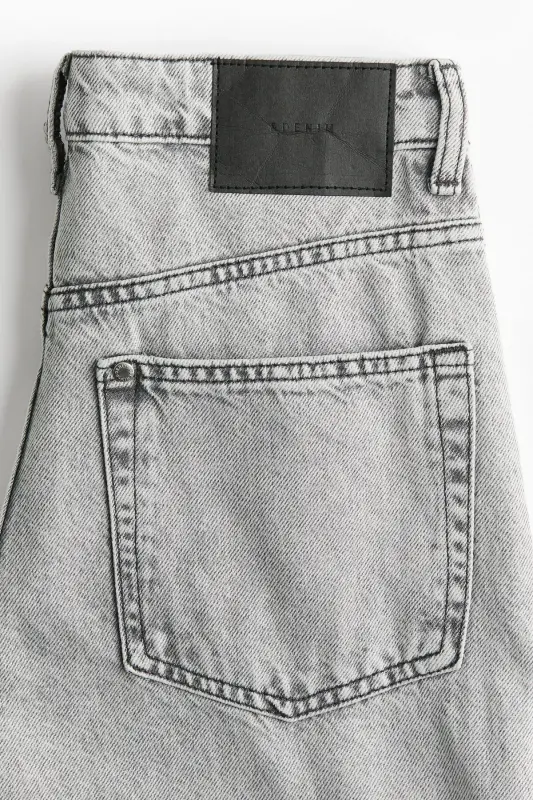 Baggy High Jeans-Gray - 6