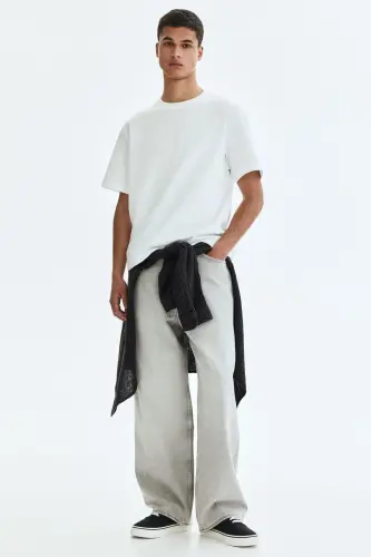 Baggy Jeans - Açık kot grisi - 1