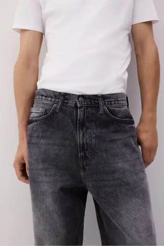 Baggy Jeans-Gri - H&M (1)
