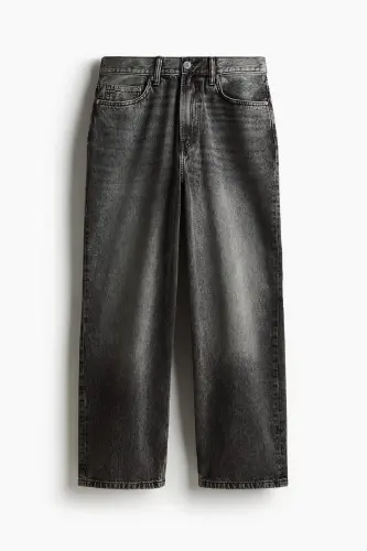 Baggy Jeans - Koyu kot grisi - H&M (1)