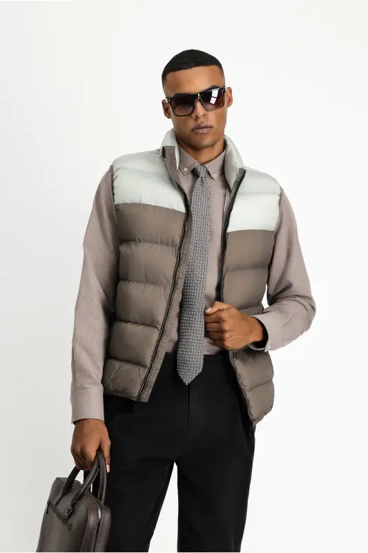 Baggy Sports Padded Vest-LIGHT GRAY - KIĞILI