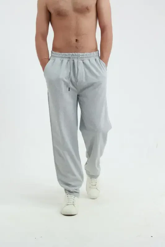 Baggy Sweatpants 2 Ip Wide Leg Full Fit-gray - 1