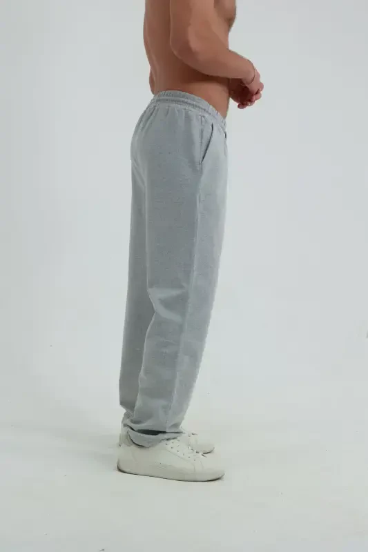 Baggy Sweatpants 2 Ip Wide Leg Full Fit-gray - 2