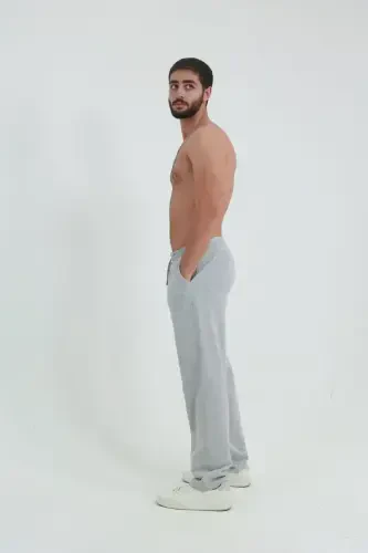 Baggy Sweatpants 2 Ip Wide Leg Full Fit-gray - 5