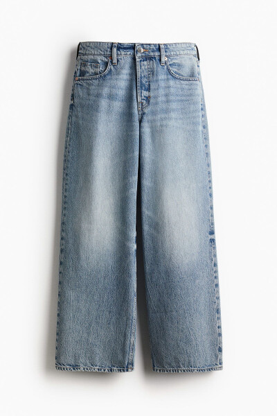 Baggy, wide leg, low rise jeans - 3