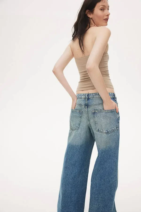 Baggy Wide Low Jeans - 5