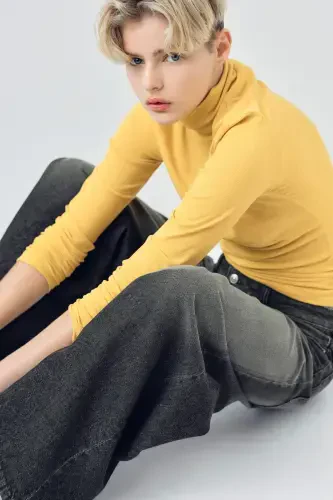 Baggy Wide Low Jeans-Qora - 5