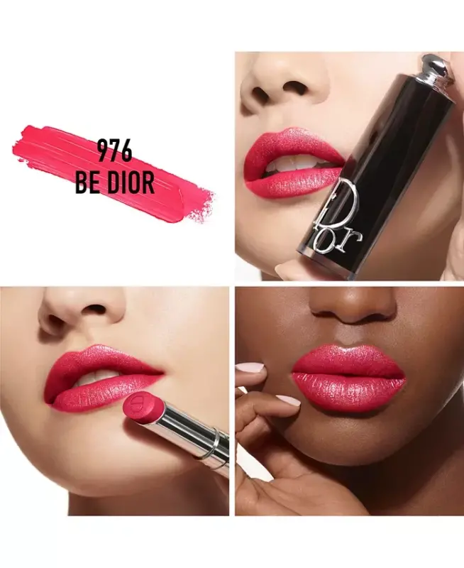 Addict Refillable Shine Lipstick - 976 Be Dior (A bright pink) - 3