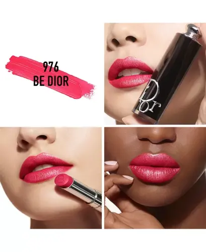 Addict Refillable Shine Lipstick - 976 Be Dior (A bright pink) - 3