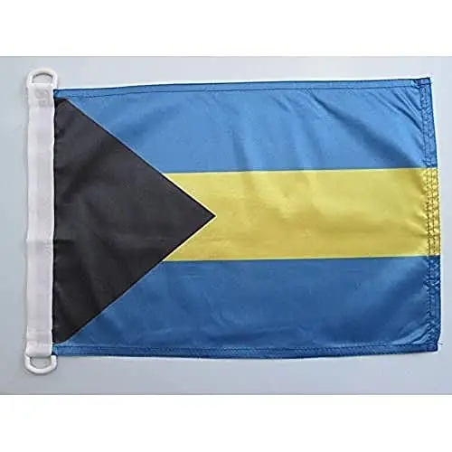 Bahamas NAUTICAL Flag 18'' x 12'' - Bahamian flags 30 x 45 cm. - Banner 12x18 in for boat - AZ FLAG - 1