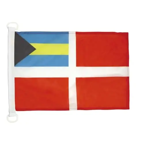 Bahamas Civil Ensign NAUTICAL Flag 18'' x 12'' - Bahamian merchant flags 30 x 45 cm. - Banner 12x18 in for boat - AZ FLAG - 1