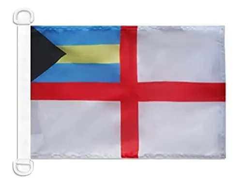 Bahamas Naval Ensign NAUTICAL Flag 18'' x 12'' - Bahamian War flags 30 x 45 cm. - Banner 12x18 in for boat - AZ FLAG - 1