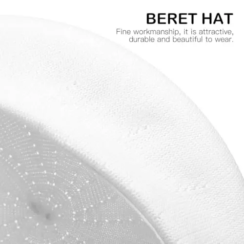 Summer French Beret Thin Beret Hat Solid Color Beanie for Women Lady Spring Summer Artist Knitted Hat - 3