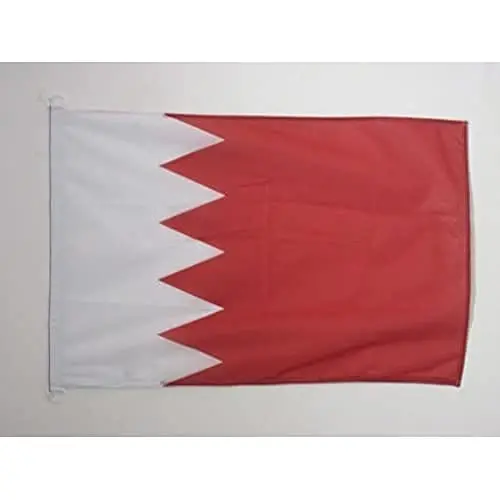 Bahrain NAUTICAL Flag 18'' x 12'' - Bahrain flags 30 x 45 cm. - Banner 12x18 in for boat - AZ FLAG 